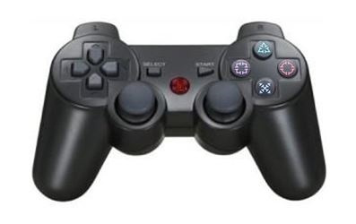 Trådlös handkontroll till PS3 med Bluetooth & DoubleShock 3, Svart i gruppen HJEMMEELEKTRONIK / Spilkonsoller og tilbehør / Sony PlayStation 3 hos TP E-commerce Nordic AB (38-4227)