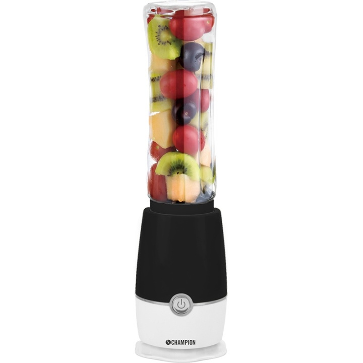 Champion Smoothie Maker 180W SM110 Sort/hvid i gruppen HJEM, HUS & HAVE / Husholdningsapparater / Foodprocessor og køkkenassistenter / Mixer & Blender hos TP E-commerce Nordic AB (38-42783)