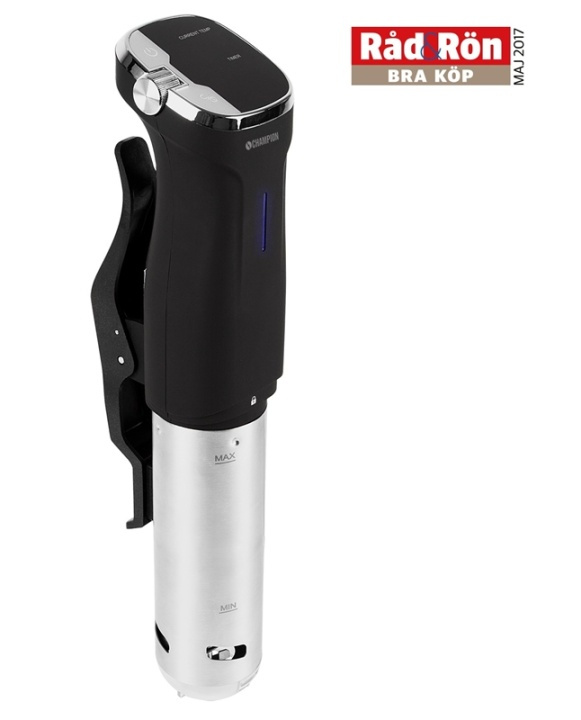 Champion Sous Vide Precision IPX7 800W SV310 rustfrit stål/sort i gruppen HJEM, HUS & HAVE / Husholdningsapparater / Sous Vide hos TP E-commerce Nordic AB (38-42790)