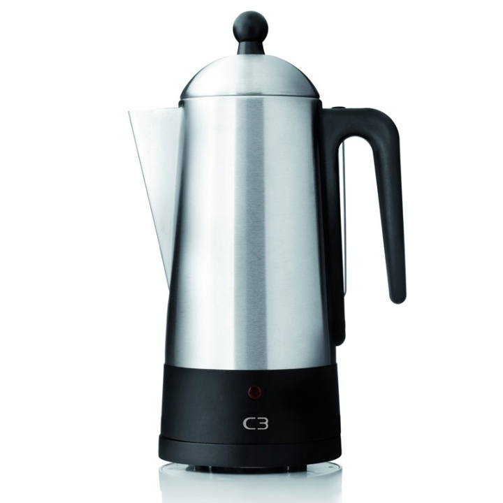 C3 Perkolator Borstat stål 10kp i gruppen HJEM, HUS & HAVE / Husholdningsapparater / Kaffe og espresso / Kaffemaskiner hos TP E-commerce Nordic AB (38-42850)