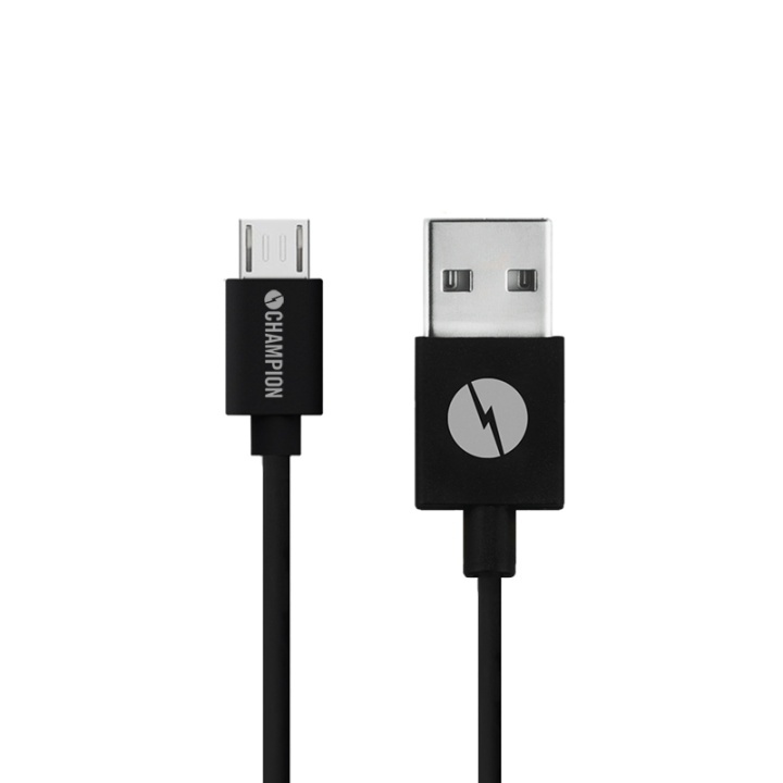 Champion Ladd&Synk kab. MicroUSB 1,0m S i gruppen COMPUTERTILBEHØR / Kabler og adaptere / USB / Micro-USB / Kabler hos TP E-commerce Nordic AB (38-43018)