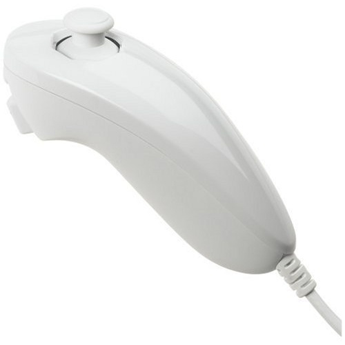 Nunchuk til Wii og Wii U (hvid) i gruppen HJEMMEELEKTRONIK / Spilkonsoller og tilbehør / Nintendo Wii hos TP E-commerce Nordic AB (38-4335)