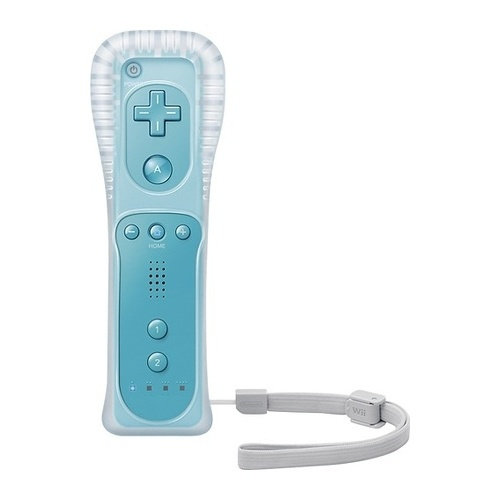 Remote till Wii/Wii U, Blå i gruppen HJEMMEELEKTRONIK / Spilkonsoller og tilbehør / Nintendo Wii hos TP E-commerce Nordic AB (38-4426)
