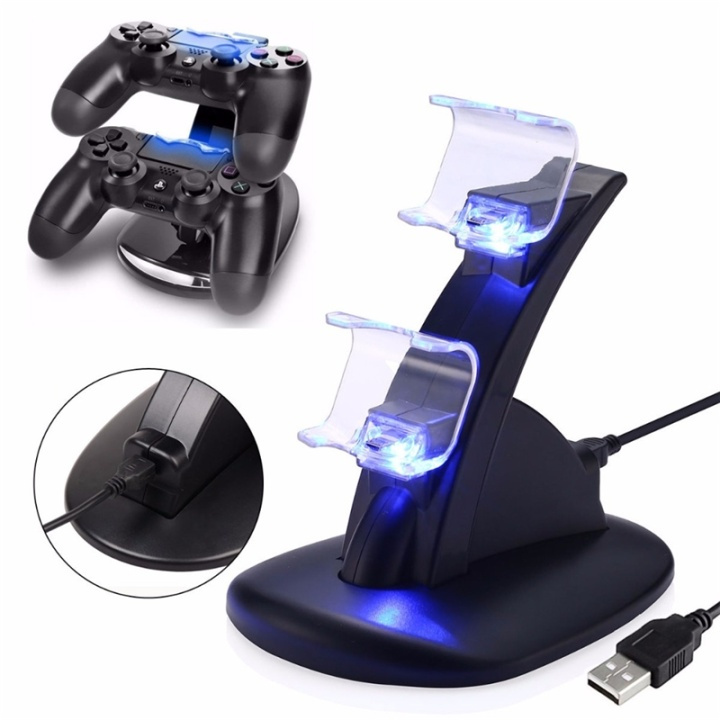 Ladestation til PS4 DualShock i gruppen HJEMMEELEKTRONIK / Spilkonsoller og tilbehør / Sony PlayStation 4 / Tilbehør hos TP E-commerce Nordic AB (38-4595)