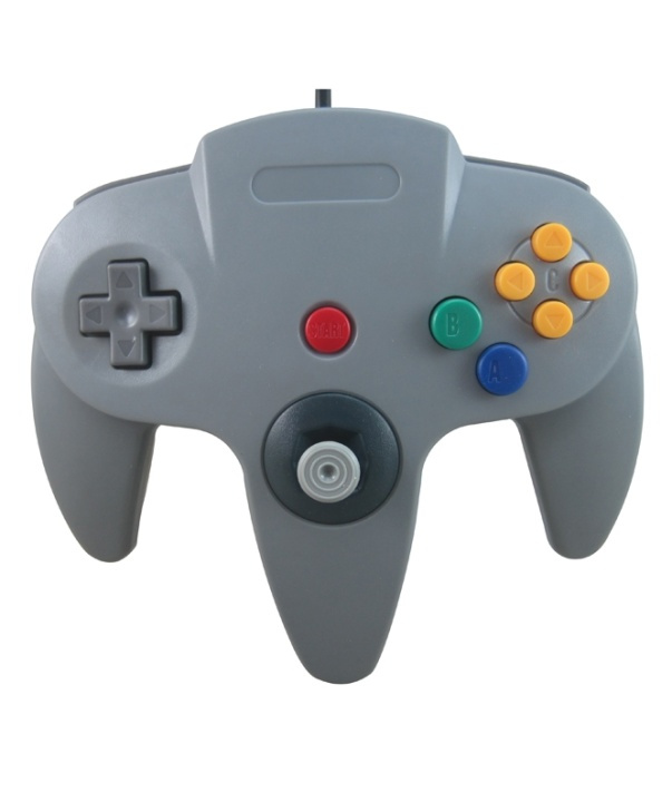 Handkontroll till Nintendo 64 (Grå) i gruppen HJEMMEELEKTRONIK / Spilkonsoller og tilbehør / Nintendo 64 hos TP E-commerce Nordic AB (38-4673)