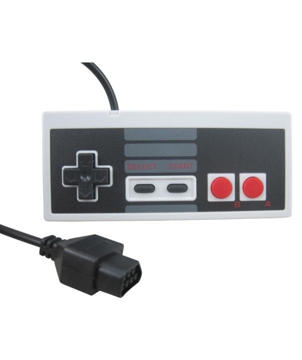 Handkontroll till Nintendo (8-bit) i gruppen HJEMMEELEKTRONIK / Spilkonsoller og tilbehør / Nintendo Entertainment System (NES, 8-bit) hos TP E-commerce Nordic AB (38-4674)