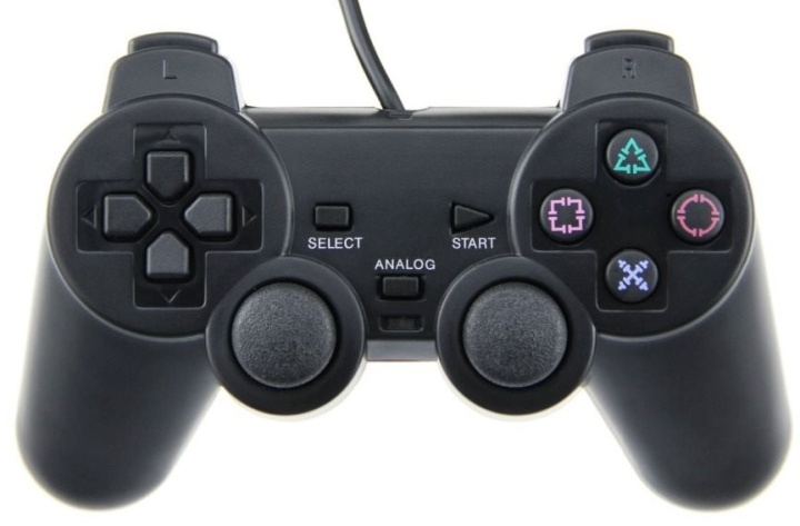 Håndkontrol til Playstation 2 (Sort) i gruppen HJEMMEELEKTRONIK / Spilkonsoller og tilbehør / Sony PlayStation 2 hos TP E-commerce Nordic AB (38-4677)
