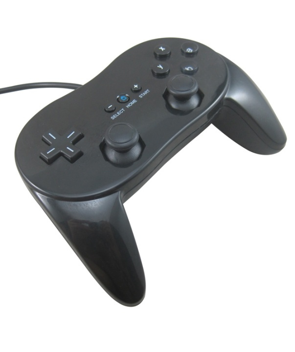 Classic Controller Pro till Nintendo Wii (Svart) i gruppen HJEMMEELEKTRONIK / Spilkonsoller og tilbehør / Nintendo Wii hos TP E-commerce Nordic AB (38-4685)