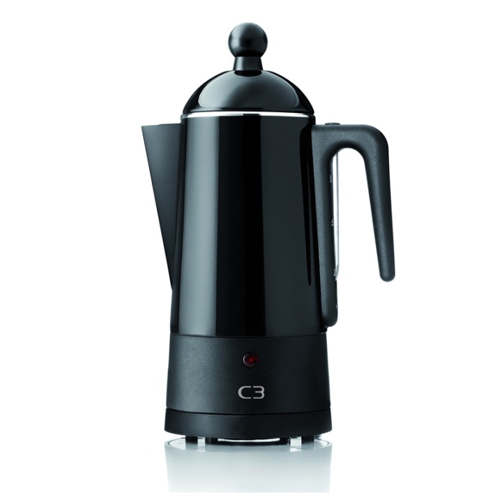 C3 Perkolator Svart stål 6kp i gruppen HJEM, HUS & HAVE / Husholdningsapparater / Kaffe og espresso / Kaffemaskiner hos TP E-commerce Nordic AB (38-46862)