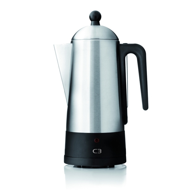 C3 Perkolator Borstat stål 6kp i gruppen HJEM, HUS & HAVE / Husholdningsapparater / Kaffe og espresso / Kaffemaskiner hos TP E-commerce Nordic AB (38-46863)