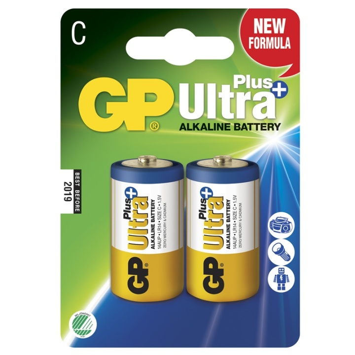 GP Ultra Plus Alkaline C LR14 2-p i gruppen HJEMMEELEKTRONIK / Batterier og opladere / Batterier / Andet hos TP E-commerce Nordic AB (38-46984)