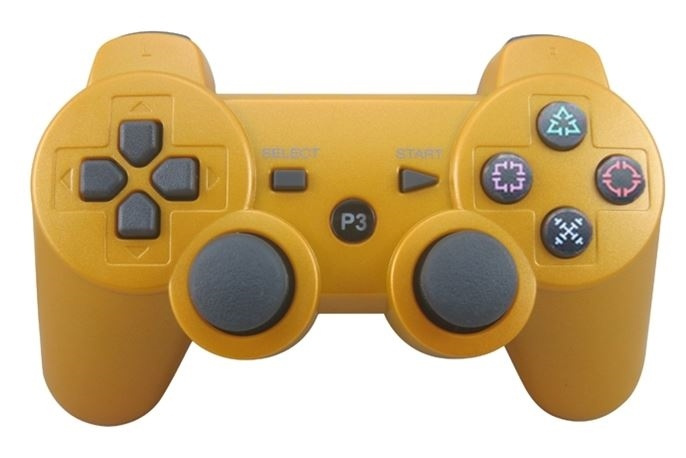 Handkontroll, Bluetooth till Playstation 3 (Guld) i gruppen HJEMMEELEKTRONIK / Spilkonsoller og tilbehør / Sony PlayStation 3 hos TP E-commerce Nordic AB (38-4701)