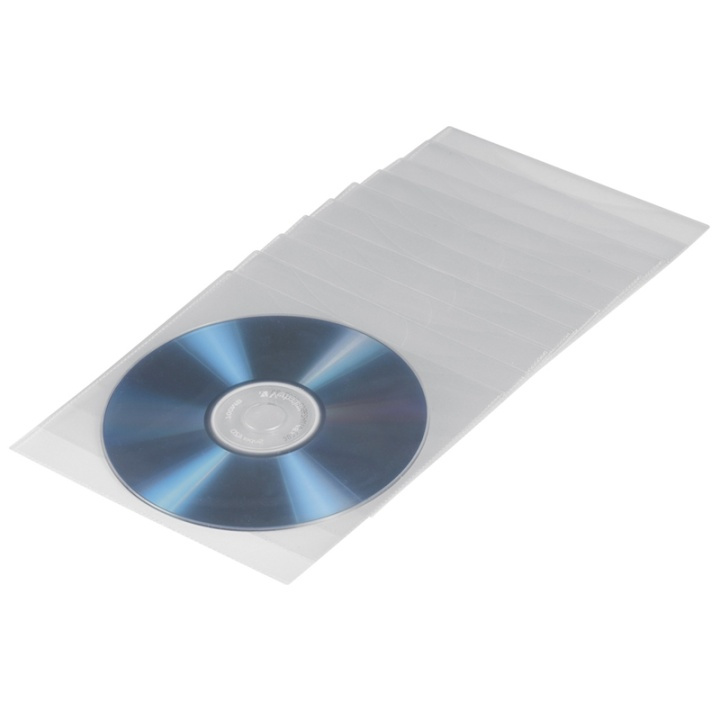 HAMA CD/DVD Lommer PP Transparent 100-pak i gruppen HJEMMEELEKTRONIK / Lagringsmedier / CD / DVD / BD-diske / CD / DVD-opbevaring hos TP E-commerce Nordic AB (38-47288)