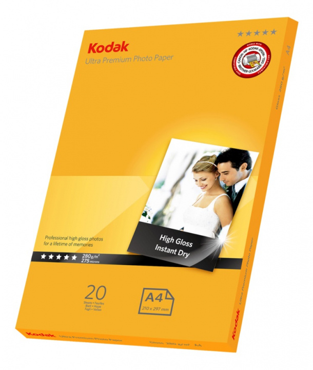 Kodak Fotopapper A4 Ultra 20-Pack i gruppen HJEM, HUS & HAVE / Kontorartikler / Papir & Blokke hos TP E-commerce Nordic AB (38-47662)