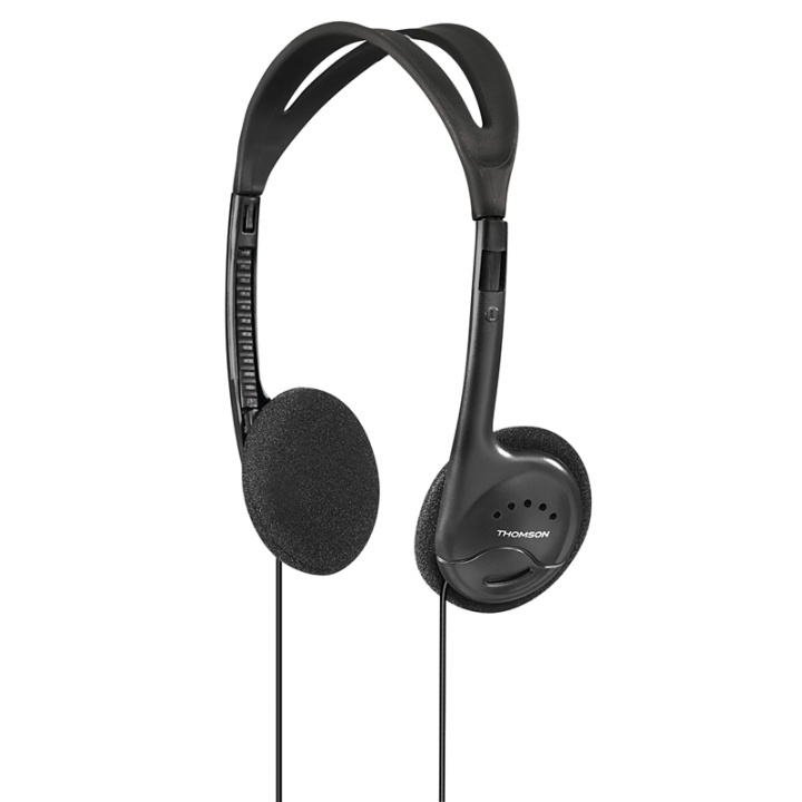 Thomson Hovedtelefon On-Ear HED1115 Sort i gruppen HJEMMEELEKTRONIK / Lyd & billede / Hovedtelefoner & Tilbehør / Hovedtelefoner hos TP E-commerce Nordic AB (38-47719)