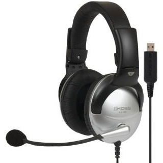 Koss Multimedia Headset SB45 Sort/Sølv USB Mic i gruppen COMPUTERTILBEHØR / GAMING / Headset hos TP E-commerce Nordic AB (38-48068)