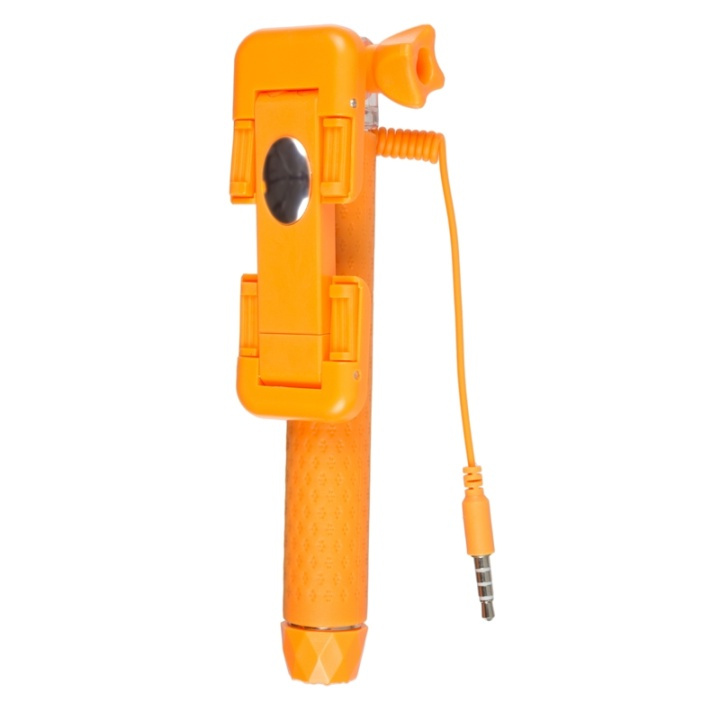 KITVISION Selfiestick Pocket Trådad Spegelfunktion Orange i gruppen SMARTPHONES & TABLETS / Øvrigt tilbehør / Docks, Stativ og Holder hos TP E-commerce Nordic AB (38-48444)