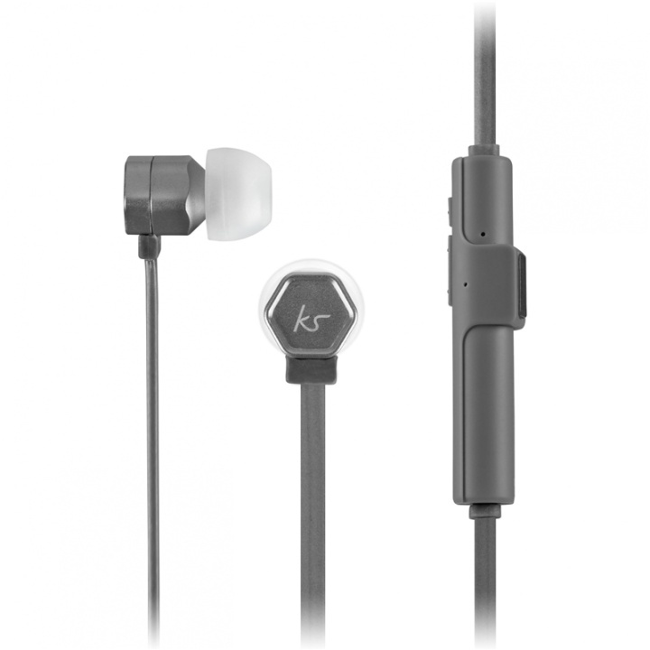 KITSOUND Hovedtelefon In-Ear Hive Trådløs Gunmetal Mic i gruppen HJEMMEELEKTRONIK / Lyd & billede / Hovedtelefoner & Tilbehør / Hovedtelefoner hos TP E-commerce Nordic AB (38-48532)