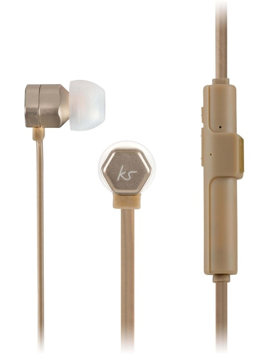 KitSound Hörlur Hive Guld In-Ear Trådlös Mic i gruppen HJEMMEELEKTRONIK / Lyd & billede / Hovedtelefoner & Tilbehør / Hovedtelefoner hos TP E-commerce Nordic AB (38-48534)