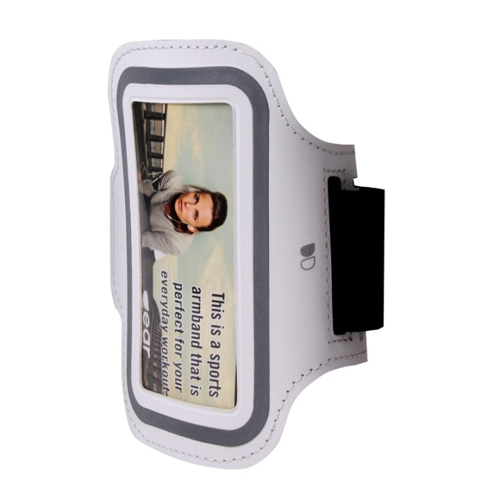 Gear Sportarmband Universal S/M Vit i gruppen SMARTPHONES & TABLETS / Træning, hjem og fritid / Sport armbånd hos TP E-commerce Nordic AB (38-48953)