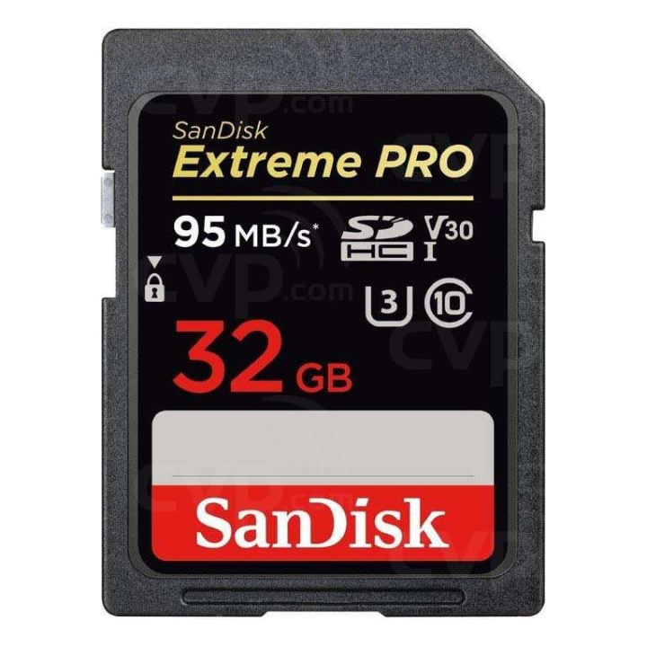 SANDISK SDHC Extreme Pro 32GB 95MB/s UHS-I V30 U3 C10 i gruppen HJEMMEELEKTRONIK / Lagringsmedier / Hukommelseskort / SD/SDHC/SDXC hos TP E-commerce Nordic AB (38-49315)