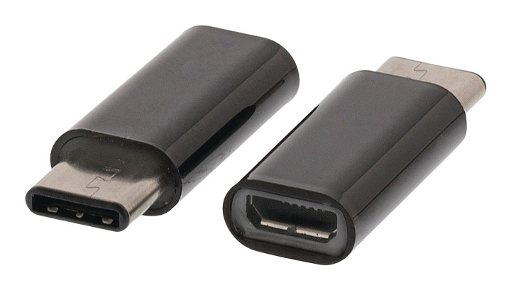 Valueline Usb 2.0 Adapter USB-C Han - USB Micro B Hun Sort i gruppen SMARTPHONES & TABLETS / Opladere og kabler / Adaptere hos TP E-commerce Nordic AB (38-50155)