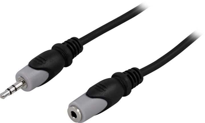 DELTACO Lydkabel, 3,5mm han - hun, 0,5m i gruppen HJEMMEELEKTRONIK / Kabler og adaptere / Audio Analog / 3.5 mm hos TP E-commerce Nordic AB (38-5183)