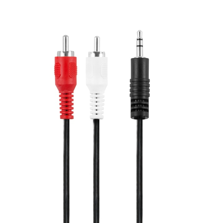 Champion 3,5mm - 2 RCA Hane-Hane 1.5m i gruppen HJEMMEELEKTRONIK / Kabler og adaptere / RCA / Kabler hos TP E-commerce Nordic AB (38-52281)