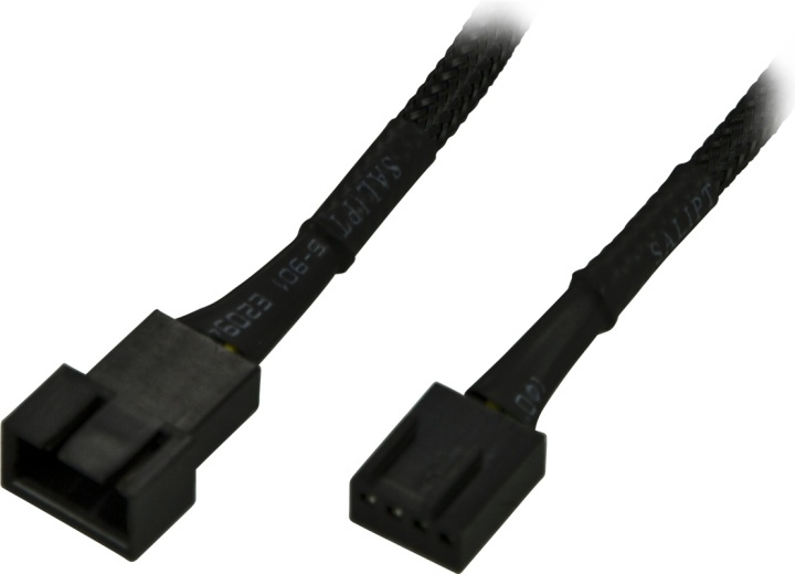 AKASA forlængerkabel til 4-pins PWM-blæsere, 0,3m, sort i gruppen COMPUTERTILBEHØR / Kabler og adaptere / Interne / Strømkabler og adaptere hos TP E-commerce Nordic AB (38-52564)