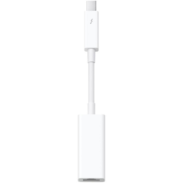 Apple Thunderbolt til Gigabit ethernet adapter, hvid i gruppen COMPUTERTILBEHØR / Kabler og adaptere / Apple Thunderbolt hos TP E-commerce Nordic AB (38-52608)
