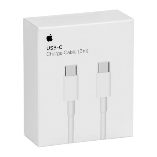 Apple USB-C opladningskabel, USB-C han - USB-C han, 2m, hvid i gruppen SMARTPHONES & TABLETS / Opladere og kabler / Kabler / Kabler Type C hos TP E-commerce Nordic AB (38-52638)