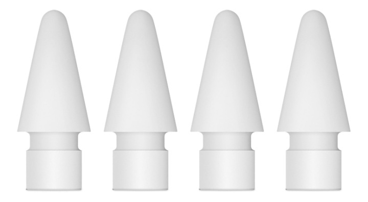 Apple Pencil Tips, pack of 4, white i gruppen SMARTPHONES & TABLETS / Øvrigt tilbehør / Andet hos TP E-commerce Nordic AB (38-52641)