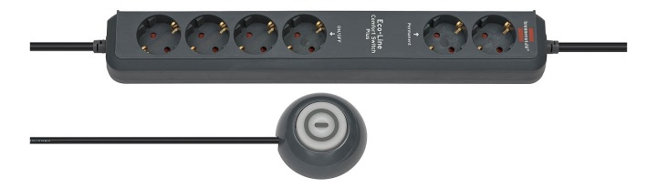 Brennenstuhl Eco-Line Extension Socket Comfort Switch Plus 1,5m Anthra i gruppen HJEM, HUS & HAVE / Elektricitet & Belysning / Stikdåse hos TP E-commerce Nordic AB (38-52734)