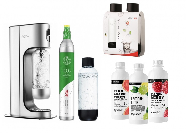 AGA Aqvia Exclusive Steel Black Paket i gruppen HJEM, HUS & HAVE / Husholdningsapparater / Vand & Juice / Kulsyremaskiner / Kulsyremaskiner hos TP E-commerce Nordic AB (38-5273PKT)