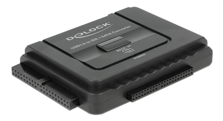 Delock Converter USB 3.0 to SATA 6GB/s/IDE40PIN/IDE44PIN, Black i gruppen COMPUTERTILBEHØR / Kabler og adaptere / Interne / SATA hos TP E-commerce Nordic AB (38-52952)