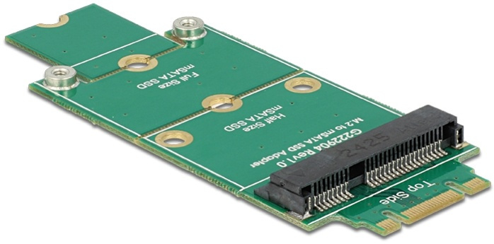 DeLOCK mSATA - M.2 SATA adapter - tilsluttes mSATA SSD til en M.2 SATA i gruppen COMPUTERTILBEHØR / Computerkomponenter / Harddiske / Adaptere og tilbehør hos TP E-commerce Nordic AB (38-52964)