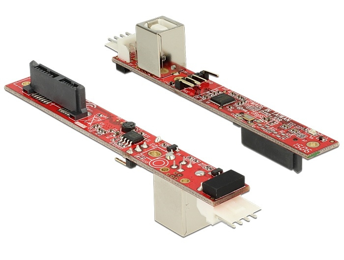 DeLOCK 62651 - Slim SATA 13-pin til USB 2.0 Type B hun adapter i gruppen COMPUTERTILBEHØR / Computerkomponenter / Harddiske / Adaptere og tilbehør hos TP E-commerce Nordic AB (38-52969)