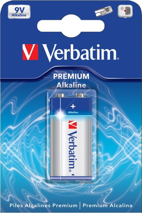 Verbatim batteri, 9V/6LR61, Alkaline, 1-pack i gruppen HJEMMEELEKTRONIK / Batterier og opladere / Batterier / 9V hos TP E-commerce Nordic AB (38-5301)