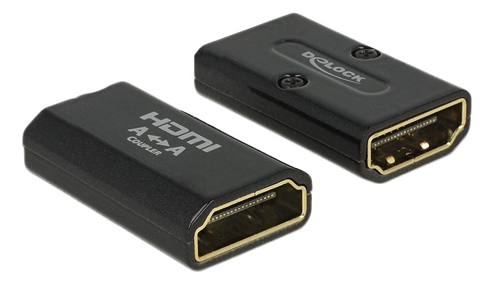 Delock Adapter High Speed HDMI with Ethernet – HDMI-A female > HDMI- i gruppen HJEMMEELEKTRONIK / Kabler og adaptere / HDMI / Adaptere hos TP E-commerce Nordic AB (38-53015)