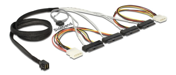Kabel mini SAS HD SFF-8643>4XSAS SFF-8482+Power 1m i gruppen COMPUTERTILBEHØR / Kabler og adaptere / Interne / Strømkabler og adaptere hos TP E-commerce Nordic AB (38-53037)
