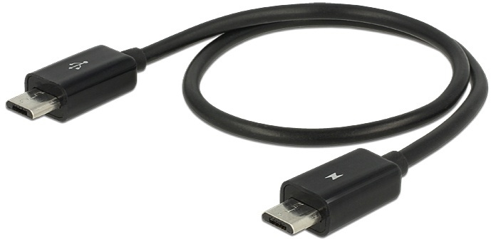 DeLOCK Power Sharing Cable, Type Micro B han - Type Micro B han OTG, 0 i gruppen COMPUTERTILBEHØR / Kabler og adaptere / USB / Micro-USB / Kabler hos TP E-commerce Nordic AB (38-53043)