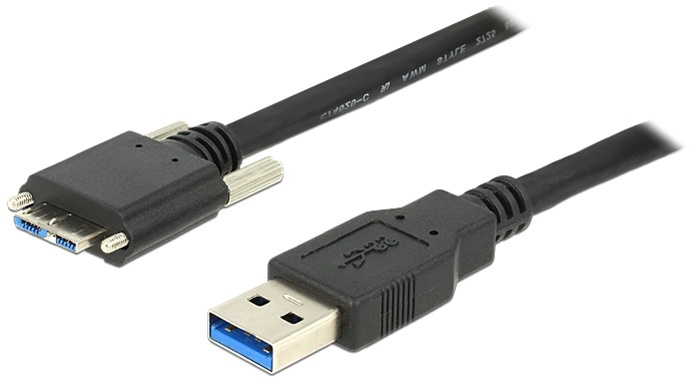 DeLOCK 83597 - USB 3.0 kabel, Type A han - Type Micro B han, 1m, sort i gruppen COMPUTERTILBEHØR / Kabler og adaptere / USB / USB-A / Kabler hos TP E-commerce Nordic AB (38-53046)