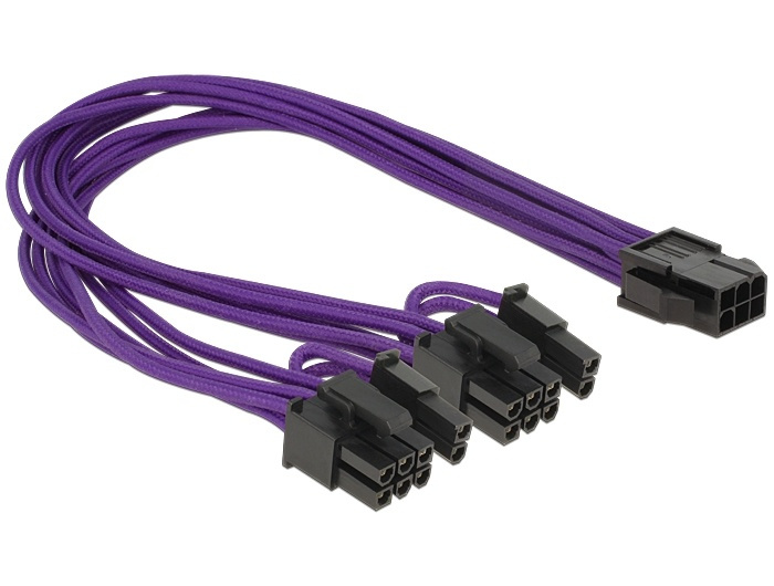 DeLOCK adapterkabel, 6-pin PCI-Express til 2x8-pin PCI-Express, 0,3m i gruppen COMPUTERTILBEHØR / Kabler og adaptere / Interne / Strømkabler og adaptere hos TP E-commerce Nordic AB (38-53052)