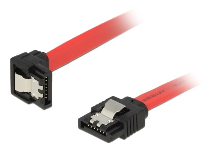 Delock Cable SATA 6 Gb/s male straight > SATA male downwards angled 20 i gruppen COMPUTERTILBEHØR / Kabler og adaptere / Interne / SATA hos TP E-commerce Nordic AB (38-53067)