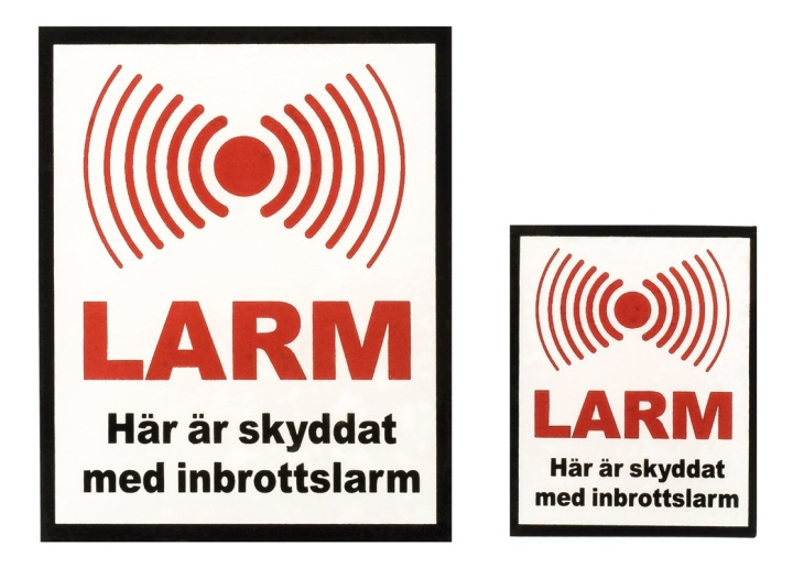 DELTACO Alarm window decals, 10pcs 35x44mm, 6pcs 60x74mm i gruppen HJEM, HUS & HAVE / Alarm, Sikkerhed & Overvågning / Villa alarm hos TP E-commerce Nordic AB (38-53166)
