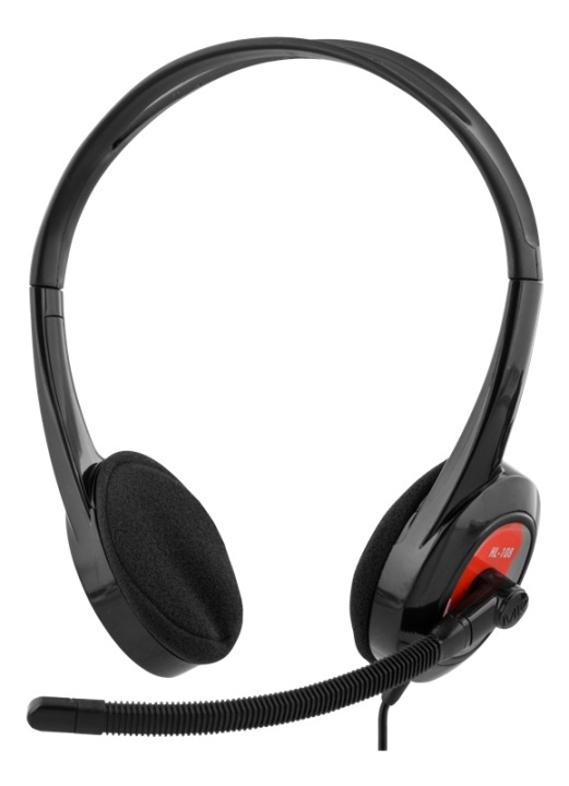 DELTACO headset til Ultrabooks og tablets, 1x3,5mm 4-pin, 1,8m i gruppen COMPUTERTILBEHØR / Computer Tilbehør / Headset hos TP E-commerce Nordic AB (38-53393)