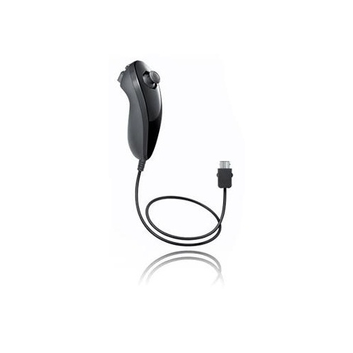 Nunchuk til Wii og Wii U (sort) i gruppen HJEMMEELEKTRONIK / Spilkonsoller og tilbehør / Nintendo Wii hos TP E-commerce Nordic AB (38-5345)