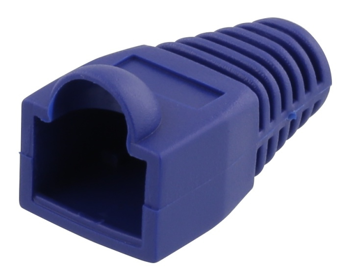 DELTACO RJ45 plug cover, for cables with 6,8mm in diameter, blue, 20p i gruppen COMPUTERTILBEHØR / Kabler og adaptere / Netværkskabler / Adaptere og samlemuffer hos TP E-commerce Nordic AB (38-53455)