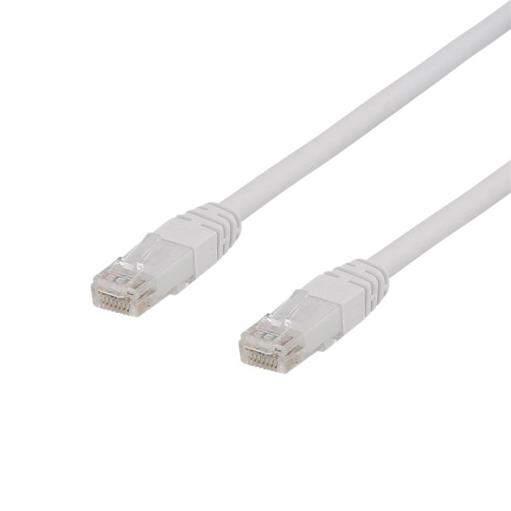 DELTACO U/UTP Cat6a patchkabel, LSZH, 0,3m, White i gruppen COMPUTERTILBEHØR / Kabler og adaptere / Netværkskabler / Cat6 hos TP E-commerce Nordic AB (38-53596)