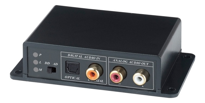 bi-directional audio converter, digital to analog, Toslink, Coax, RCA i gruppen HJEMMEELEKTRONIK / Kabler og adaptere / Audio Digital hos TP E-commerce Nordic AB (38-53815)